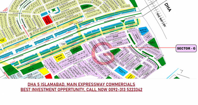Commercial Available for Sale DHA Defence Housing Authority ISLAMABAD expressway commercial plots dha5 Islamabad