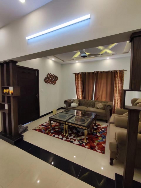 House Available for Rent Bahria Town ISLAMABAD 5 Marla Full furnished house for rent Rafi block Bahira Town Islamabad