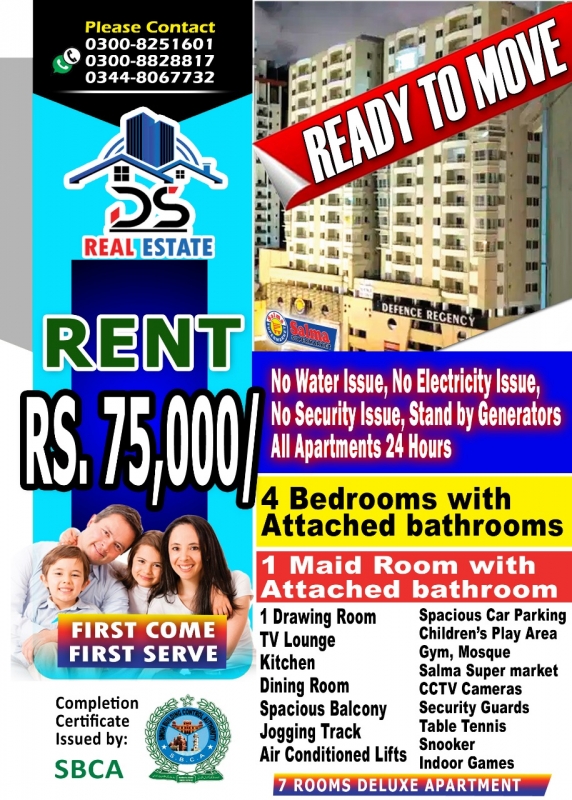 House Available for Rent Clifton KARACHI Call us for more details