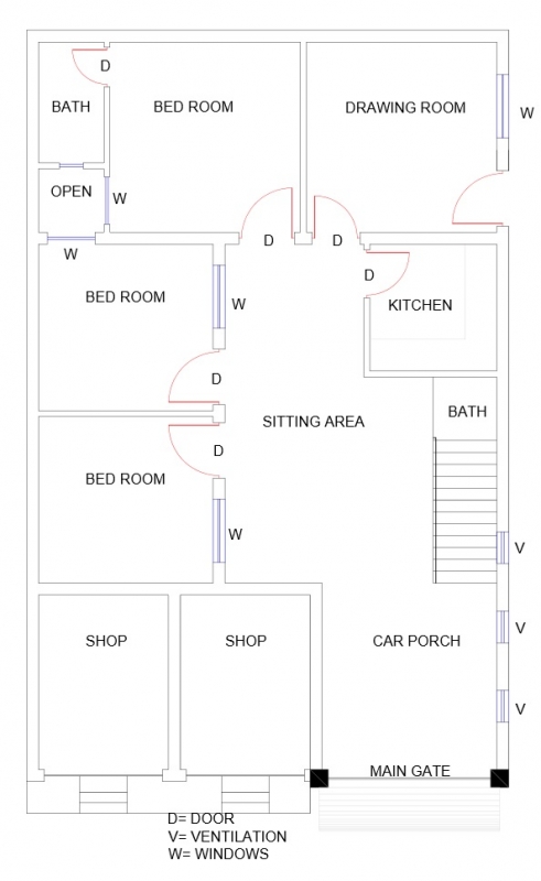 House Available for Sale Jhang Road FAISALABAD House plan