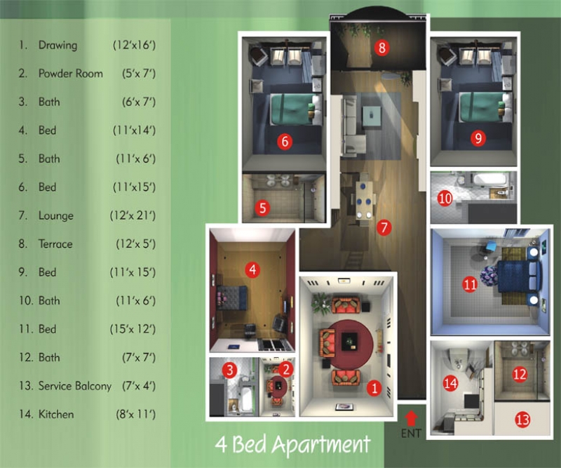 House Available for Sale Gulshan-e-Iqbal KARACHI Floor Plan
