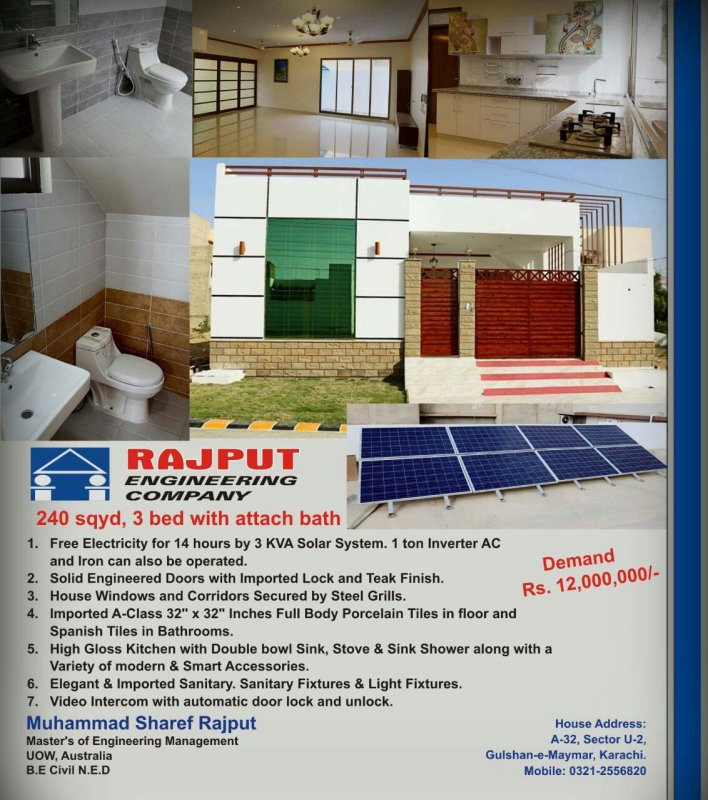 House Available for Sale Gulshan-e-Maymar KARACHI 