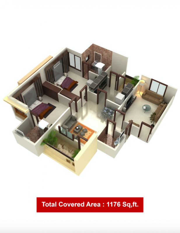 House Available for Sale Other Areas KARACHI 3D Image of Apartment