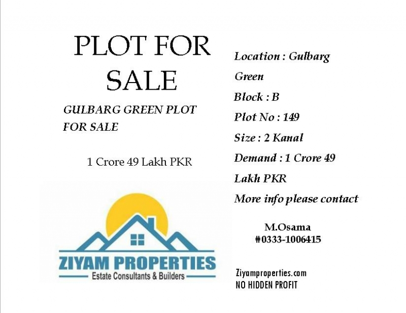 Plot Available for Sale Gulberg ISLAMABAD .