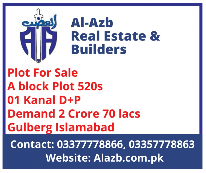 Plot Available for Sale Gulberg ISLAMABAD 