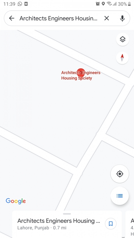 Plot Available for Sale Architect Housing Society LAHORE Location