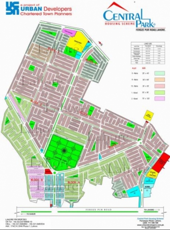 Plot Available for Sale Central Park Block LAHORE 001