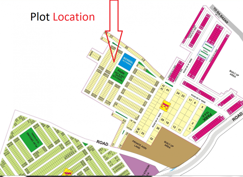 Plot Available for Sale DEFENCE HOUSING AUTHORITY LAHORE Location Map