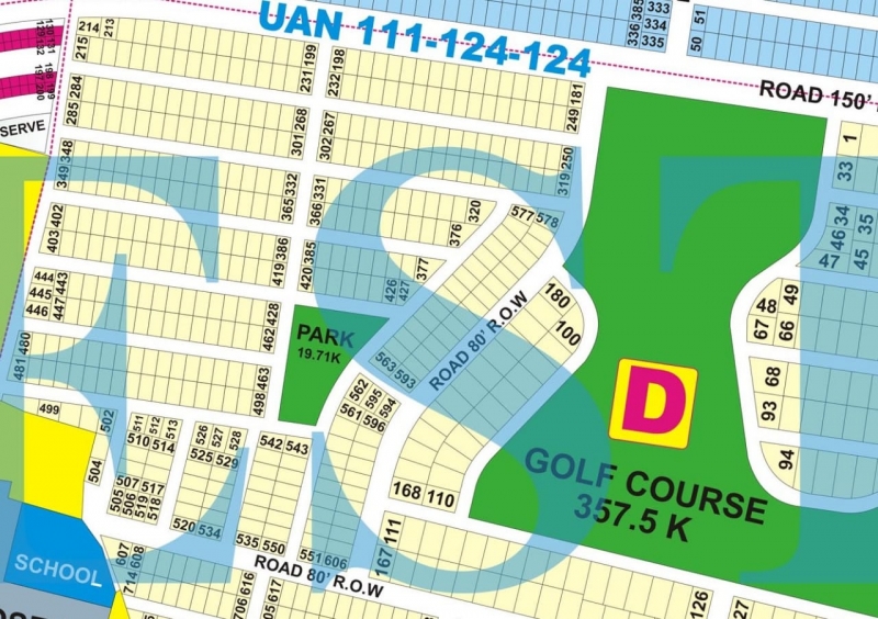 Plot Available for Sale DEFENCE HOUSING AUTHORITY LAHORE General view of the plot location