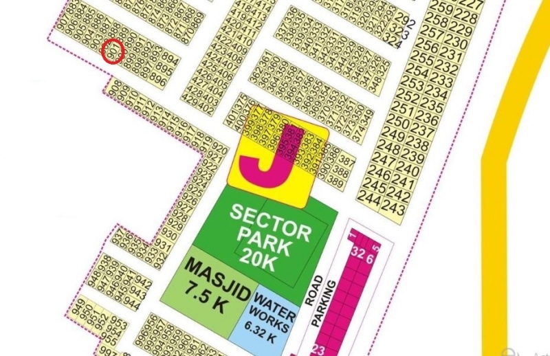 Plot Available for Sale DEFENCE HOUSING AUTHORITY LAHORE DHA Phase 9 (Prism) J-901