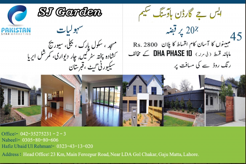 Plot Available for Sale Ferozpur Road LAHORE Pakistan Star Marketing
