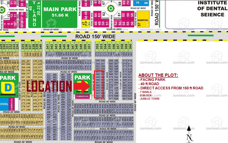 Plot Available for Sale Jubilee Town LAHORE 