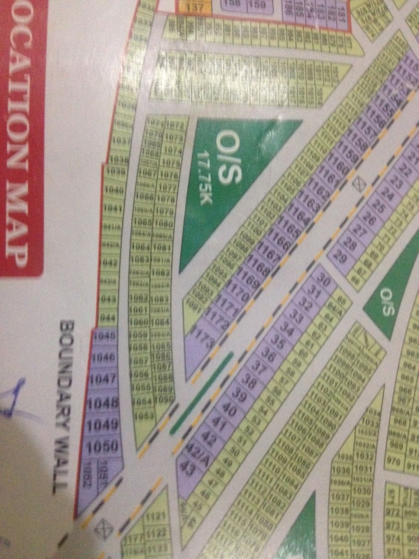 Plot Available for Sale LDA avenue LAHORE please see the map and find 1082 in second last left lane