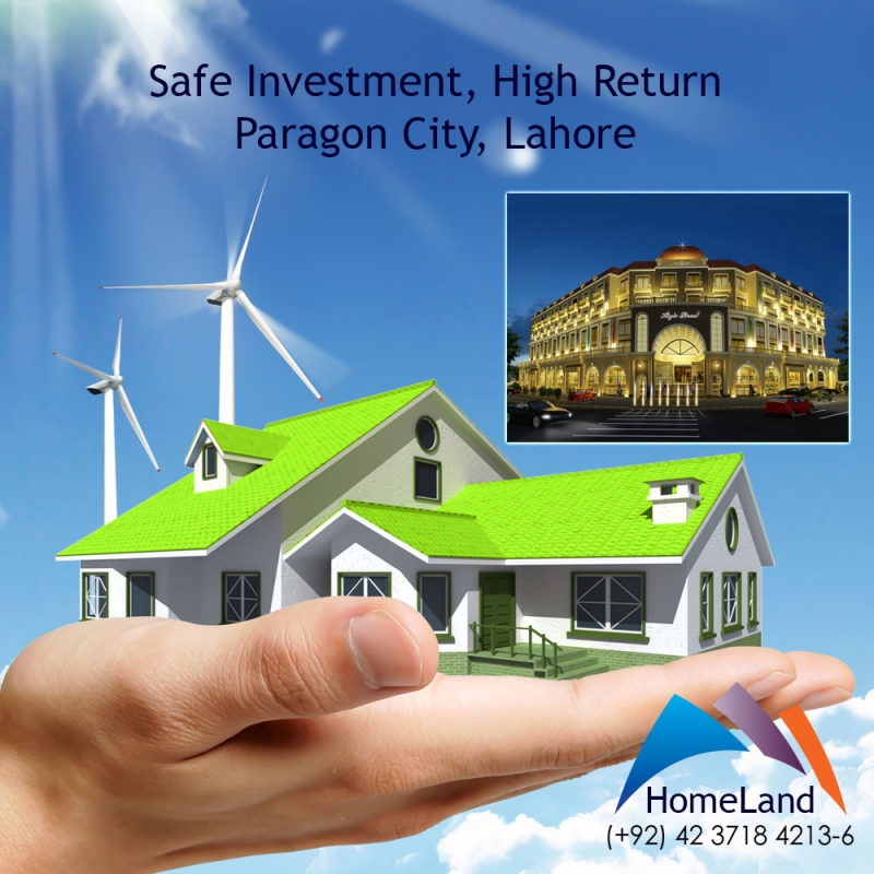 Plot Available for Sale Paragon city LAHORE HomeaLand Real Estate & Builders