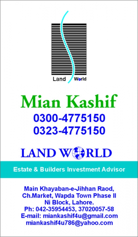 Plot Available for Sale Wapda Town LAHORE ideal 21Marla corner and 60feet road plot in J1 wapda town Lahore
