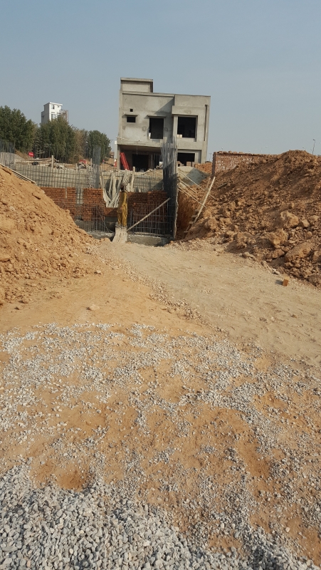 Plot Available for Sale Other Areas RAWALPINDI on going construction beside the plot